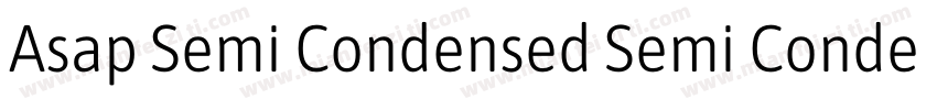 Asap Semi Condensed Semi Condensed字体转换